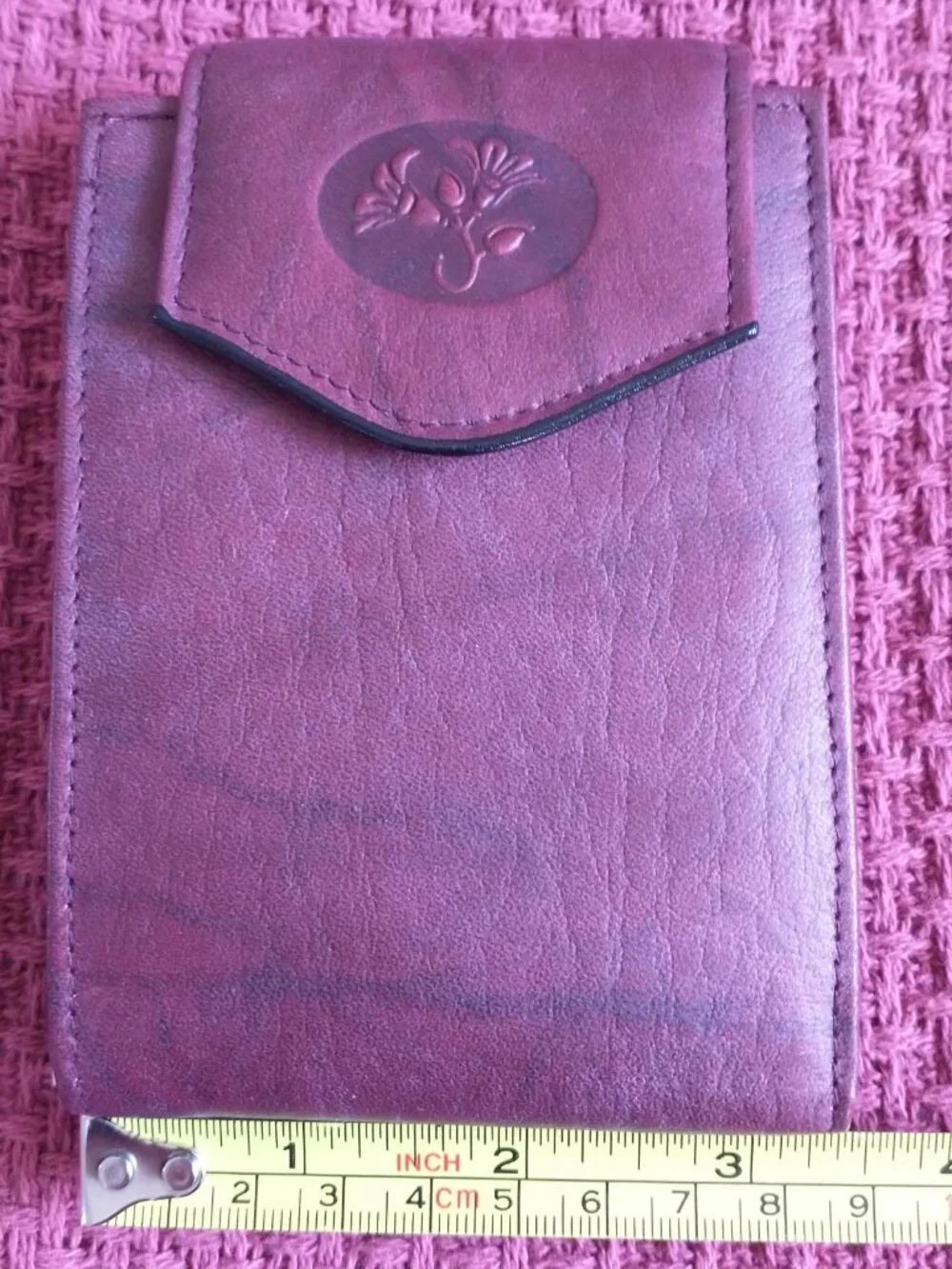 Buxton Women's Vintage Heiress Billfold Burgundy Leather Wallet NWT in Box - Picture 4 of 13